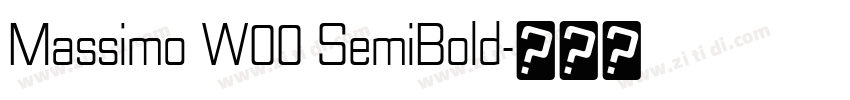Massimo W00 SemiBold字体转换 Massimo W00 SemiBold字体转换